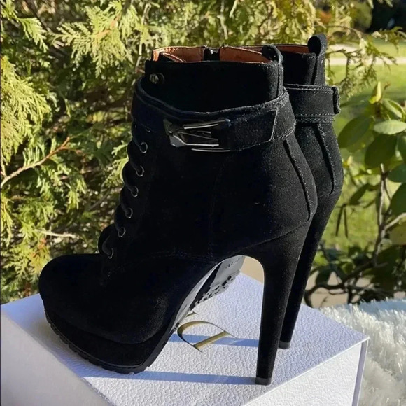 Aldo Panzano Platform Bootie - Black Suede - Picture 14 of 14